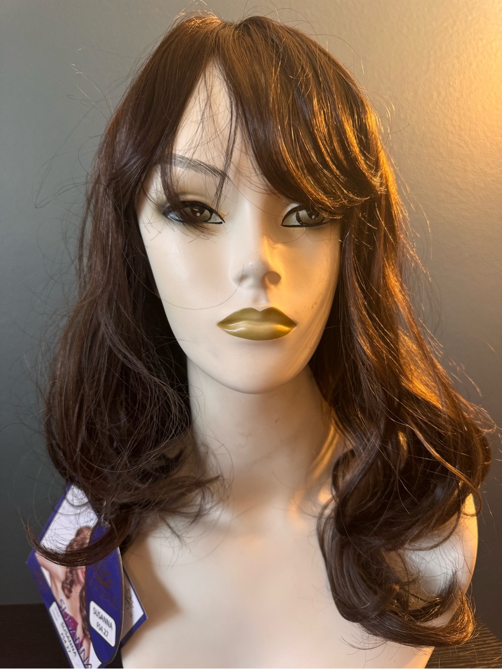 Brown Women's Synthetic Wig with Soft Waves Susanna FS4.27